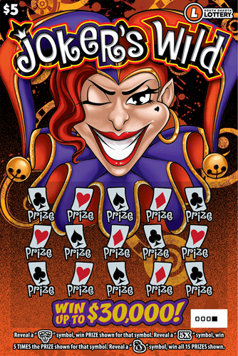 Joker’s Wild scratch-off ticket