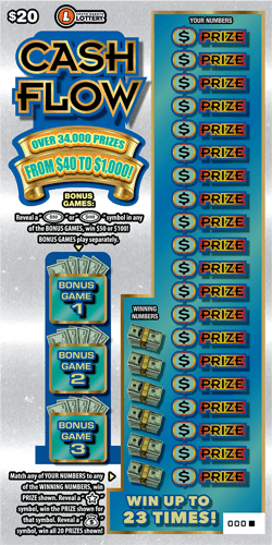Cash Flow scratch-off ticket