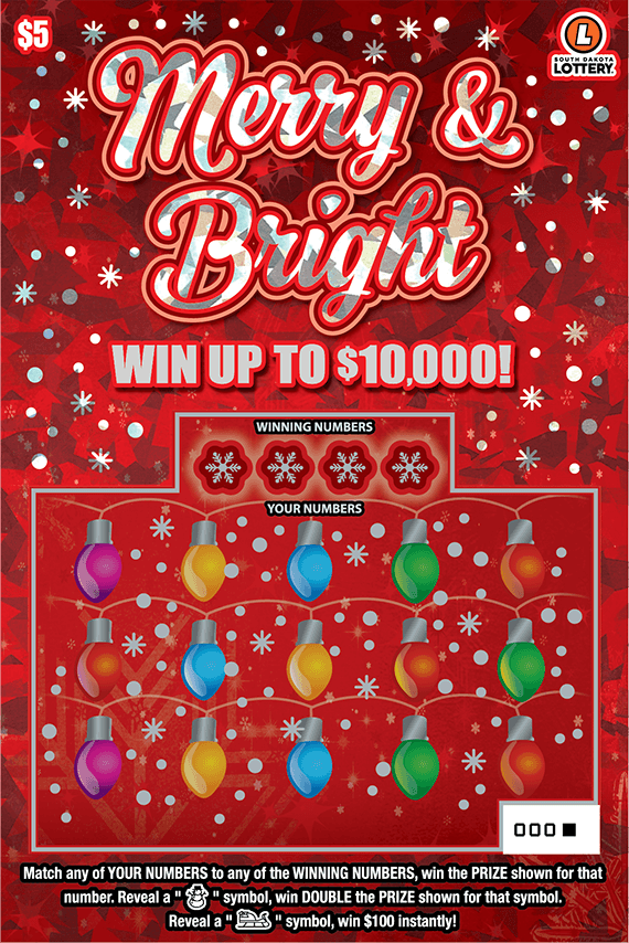 Merry & Bright scratch-off ticket