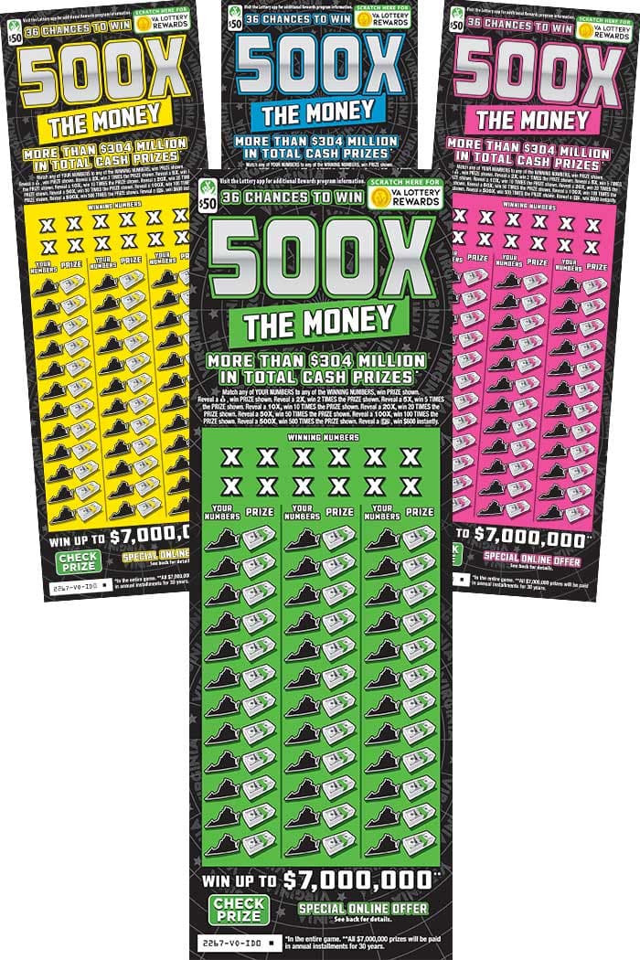 500X THE MONEY scratch-off ticket