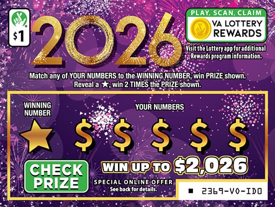 2026 scratch-off ticket