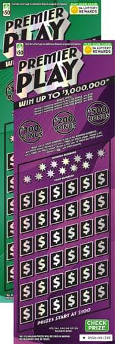PREMIER PLAY scratch-off ticket