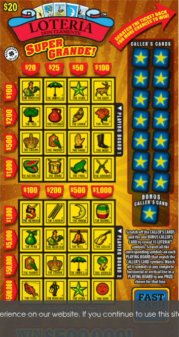 LOTERIA SUPER GRANDE! scratch-off ticket
