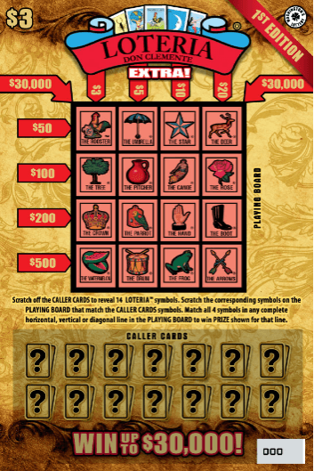 LOTERIA EXTRA! scratch-off ticket