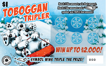 TOBOGGAN TRIPLER scratch-off ticket