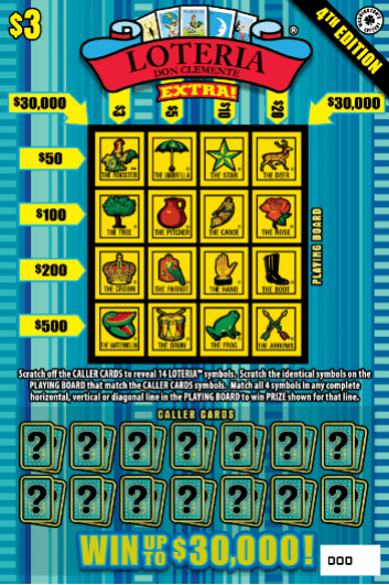 LOTERIA EXTRA! 4TH EDITION scratch-off ticket