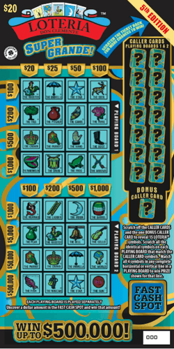 LOTERIA SUPER GRANDE 5TH EDIT scratch-off ticket