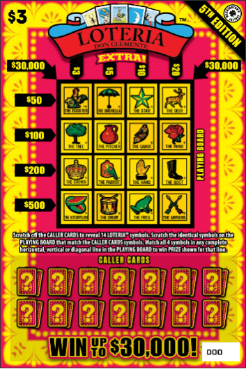 LOTERIA EXTRA! 5TH EDITION scratch-off ticket