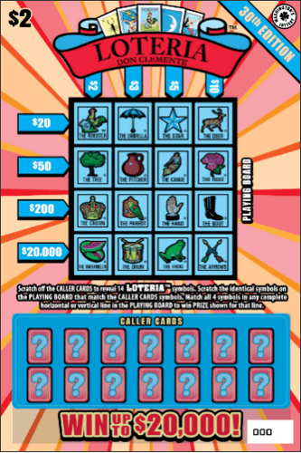 LOTERIA 30TH EDITION scratch-off ticket