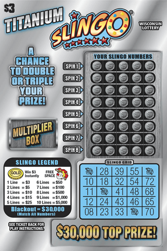 TITANIUM SLINGO scratch-off ticket
