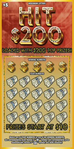 HIT $200 scratch-off ticket