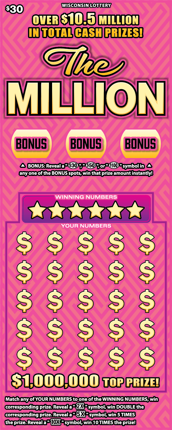 THE MILLION scratch-off ticket