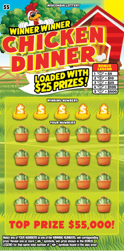 WINNER WINNER CHICKEN DINNER scratch-off ticket