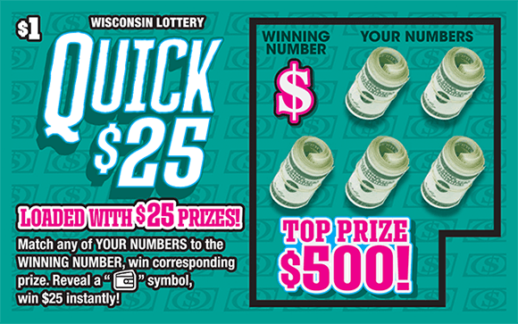 QUICK $25 scratch-off ticket