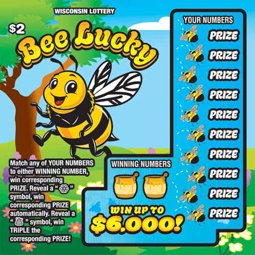 BEE LUCKY scratch-off ticket