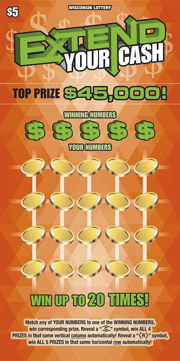 EXTEND YOUR CASH scratch-off ticket