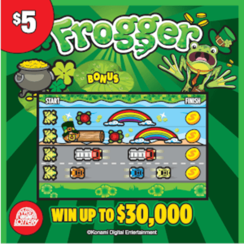 CENTIPEDE-FROGGER-GALAGA scratch-off ticket