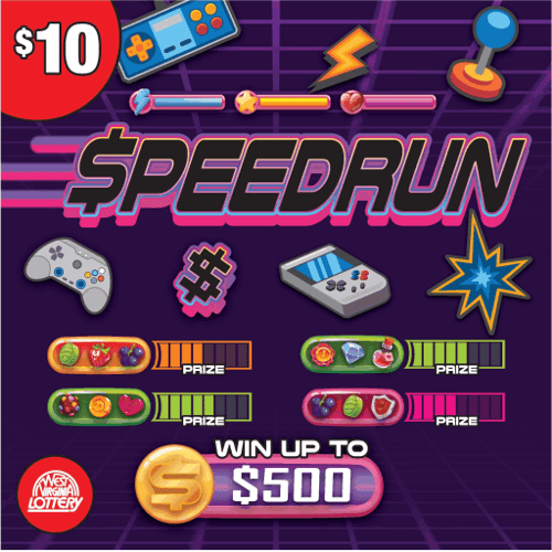 SPEEDRUN scratch-off ticket