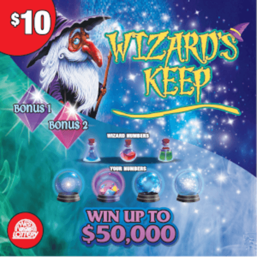 WIZARDS KEEP scratch-off ticket