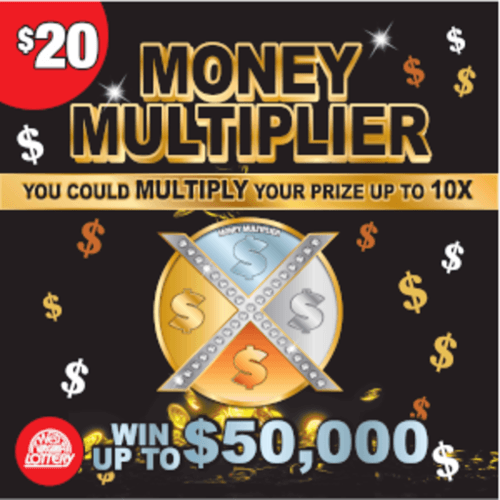 MONEY MULTIPLIER scratch-off ticket