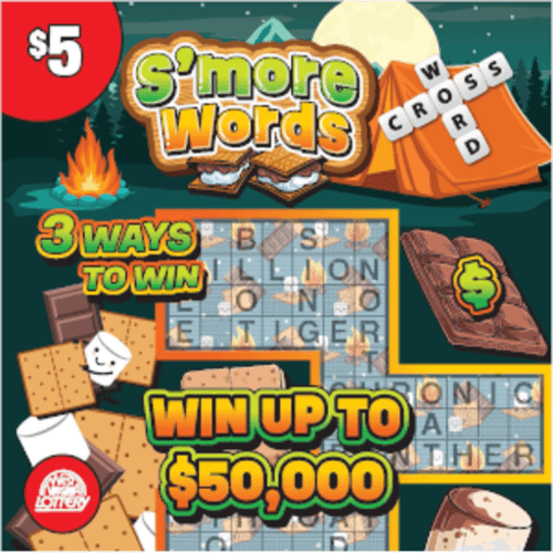 SMORE - FROGGY CROSSWORD scratch-off ticket