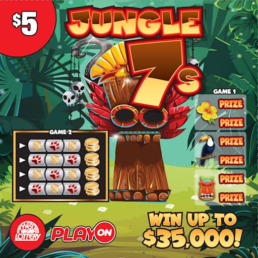 BIG 7s - JUNGLE-LEGENDARY-RUST-INFINITE scratch-off ticket