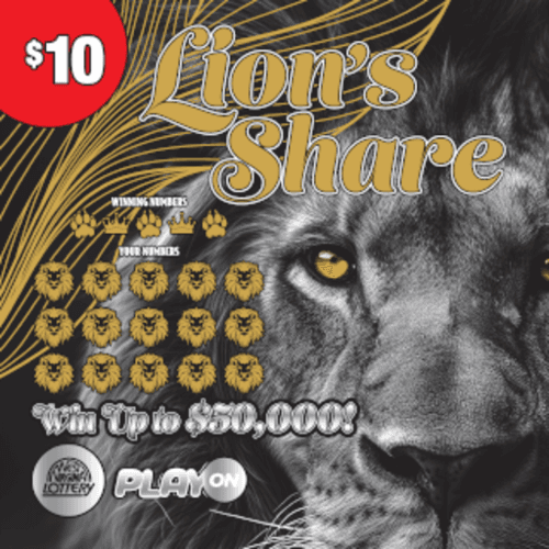 LION'S SHARE scratch-off ticket