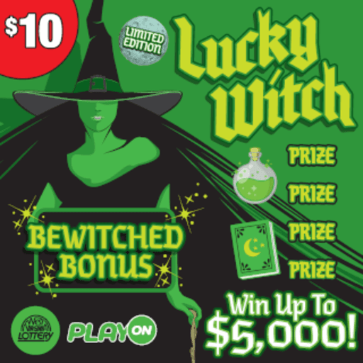 LUCKY WITCH-LUCKY ELF scratch-off ticket
