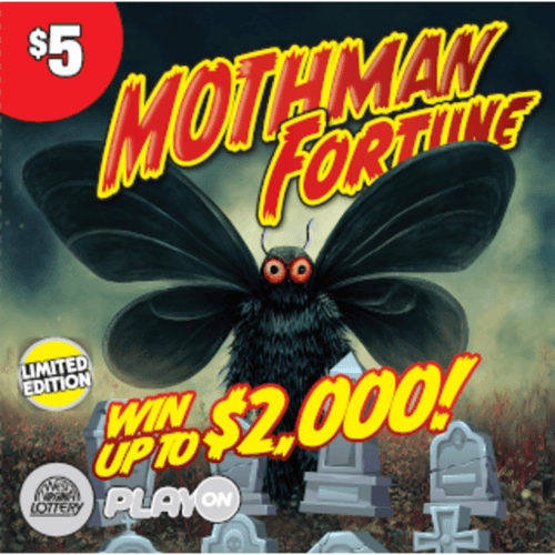 MOTHMAN FORTUNE-MERRY LITTLE CRYPTIDS scratch-off ticket