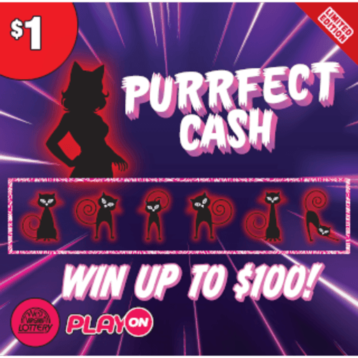 PURRFECT CASH - 7 ELVES scratch-off ticket