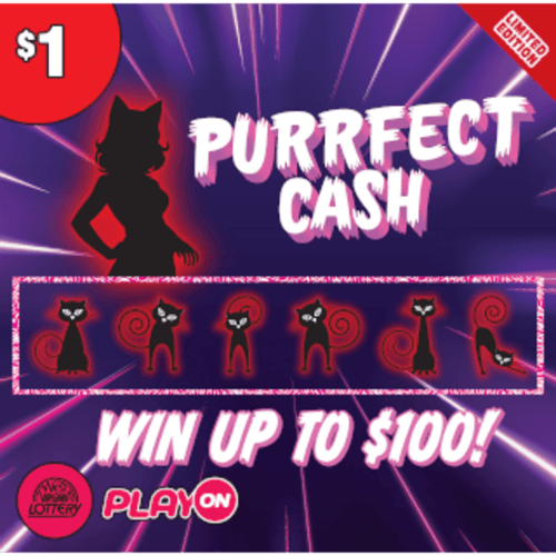 PURRFECT CASH - 7 ELVES scratch-off ticket