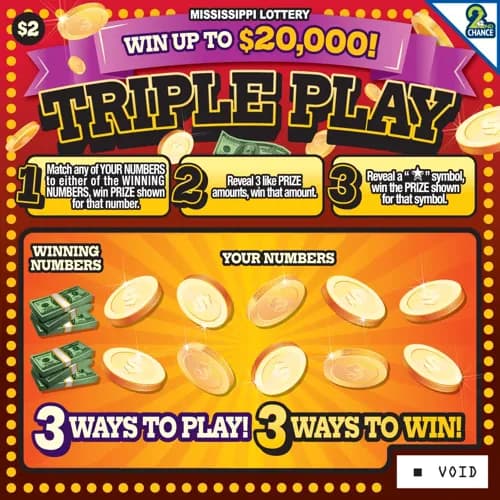 Triple Play scratch-off ticket