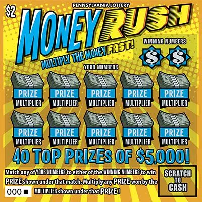 Money Rush scratch-off ticket